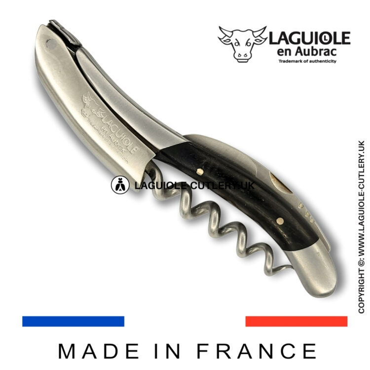 laguiole sommelier corkscrew ebony wood
