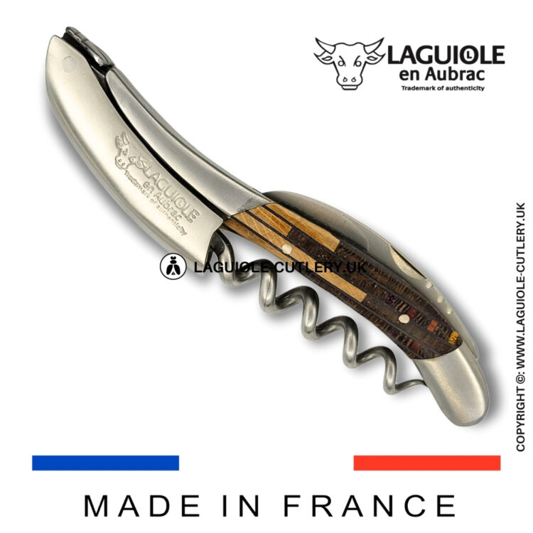 laguiole sommelier corkscrew etincelle marquetry