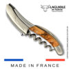 laguiole sommelier corkscrew juniper wood