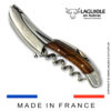 laguiole sommelier corkscrew morado wood