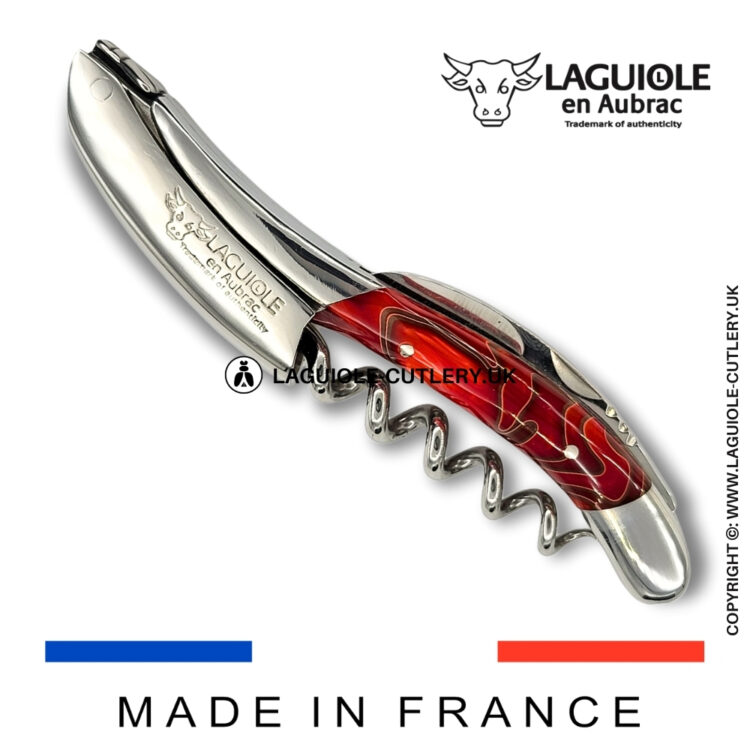 laguiole sommelier corkscrew red marshmallow