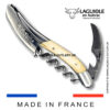 laguiole sommelier corkscrew damascus blade cattle bone