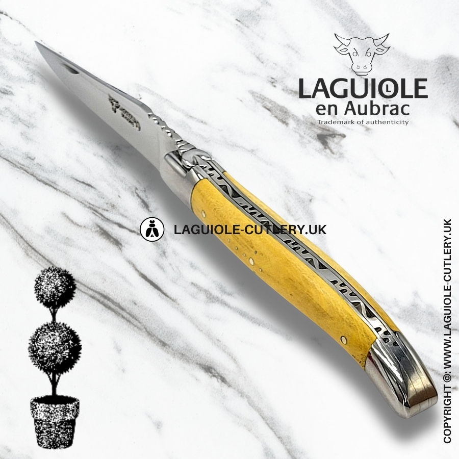 laguiole en aubrac pocket knife boxwood
