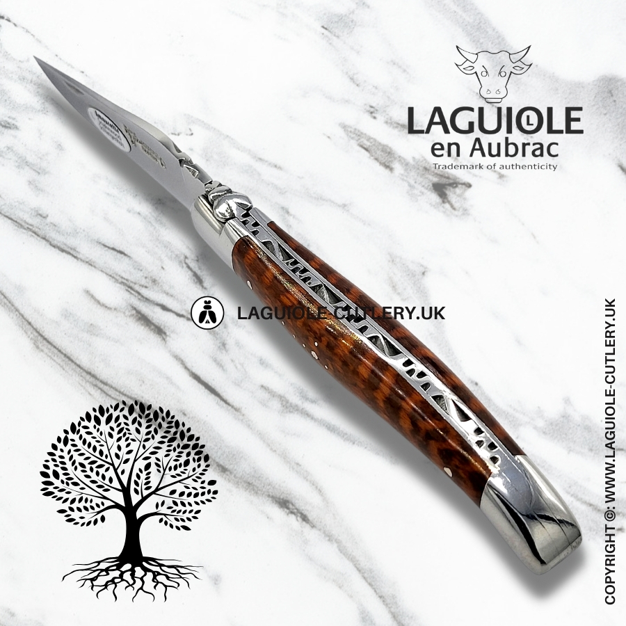 laguiole en aubrac pocket knife snaewood