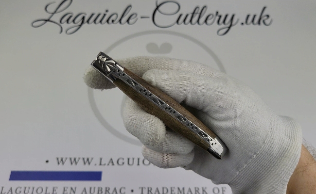 laguiole pocket knife walnut wood video