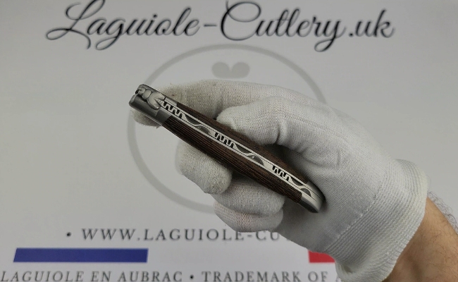 laguiole pocket knife wenge wood video