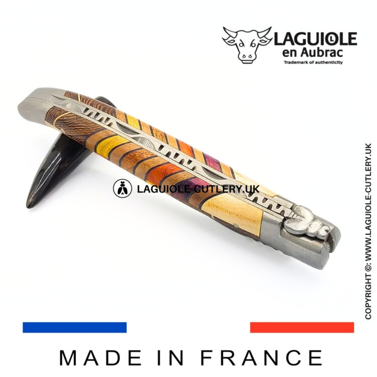 laguiole pocket knife orgue marquetry