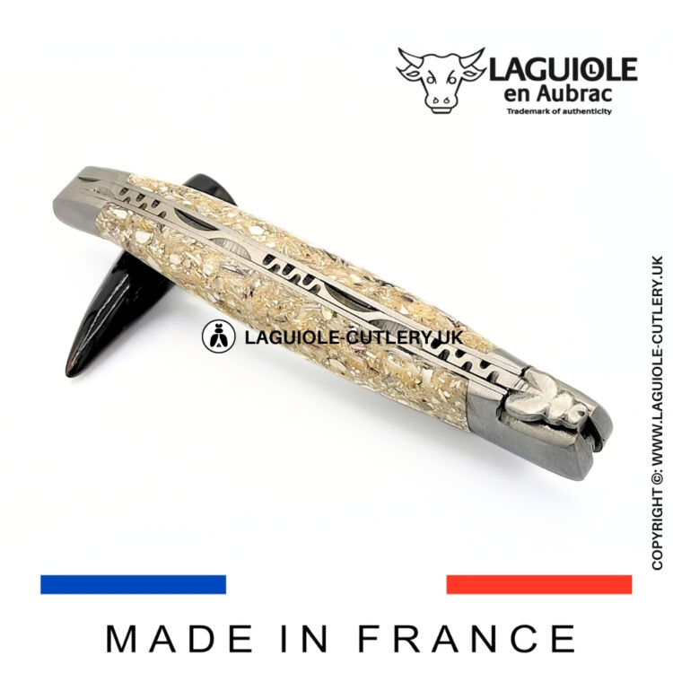 laguiole pocket knife oyster shells