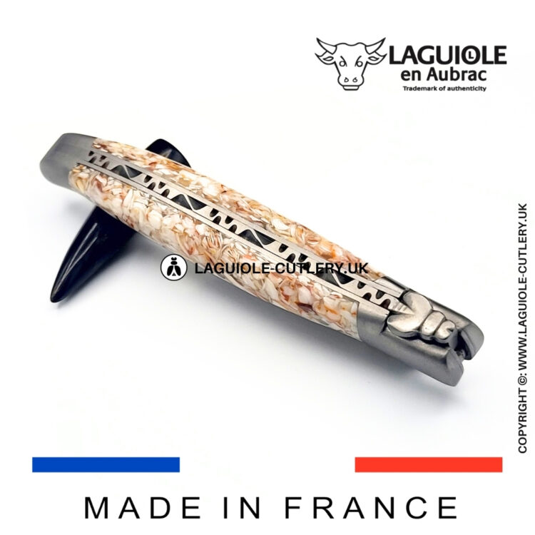 laguiole pocket knife scallop shells