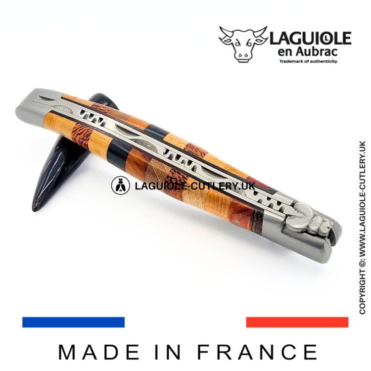 laguiole pocket knife woodstock shiny finish