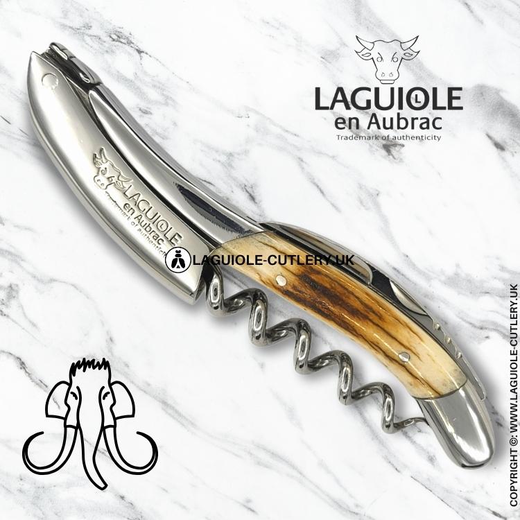 laguiole sommelier corkscrew bark of mammoth ivory