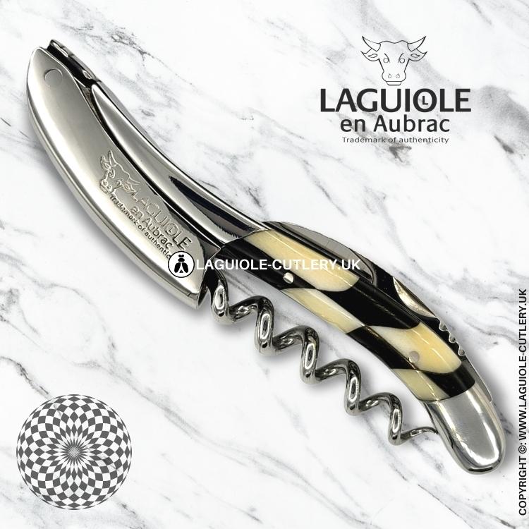 laguiole sommelier corkscrew ebony/bone inlay