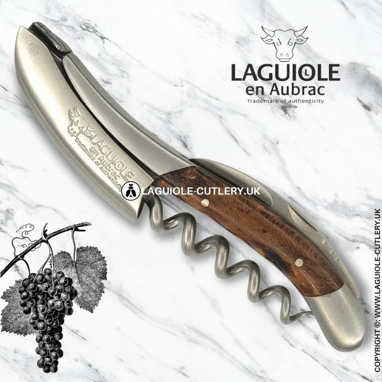 laguiole sommelier corkscrew grapevine wood