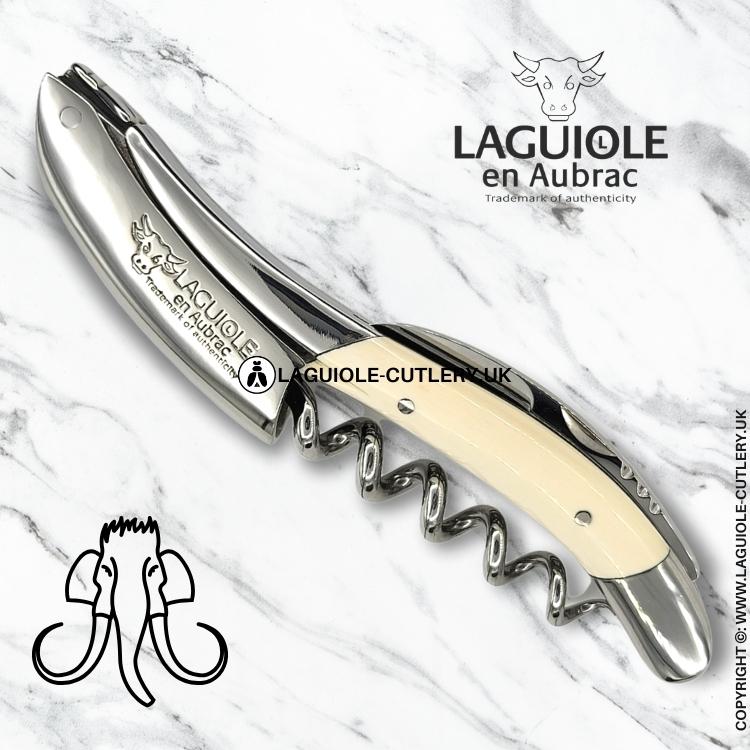 laguiole sommelier corkscrew mammoth ivory