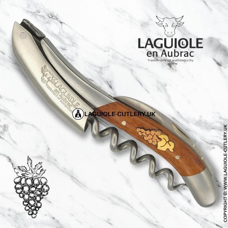 laguiole waiter's corkscrew marquetry bunch of grapes snakewood