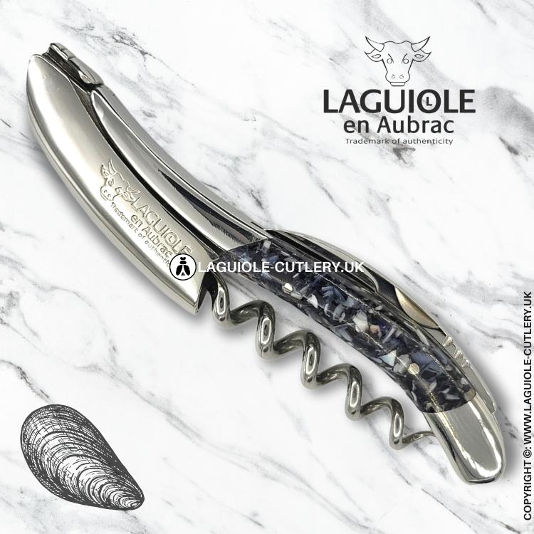 laguiole sommelier corkscrew mussel shells