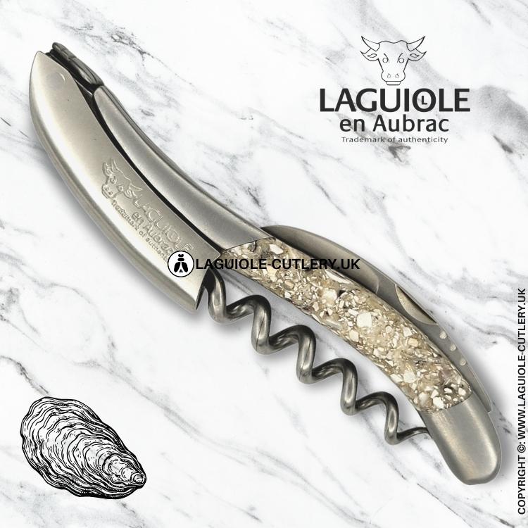 laguiole sommelier corkscrew mussel shells