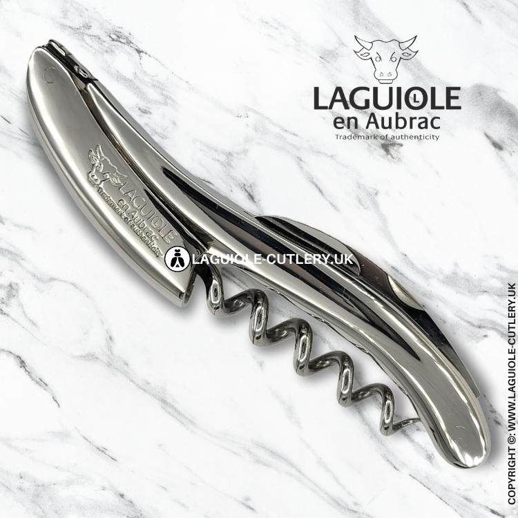 laguiole sommelier corkscrew shiny stainless steel