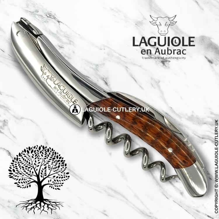 laguiole sommelier corkscrew snakewood