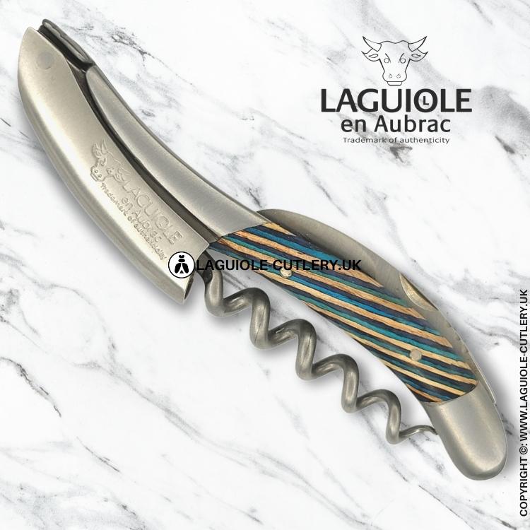 laguiole waiter's corkscrew turquoise colorwave