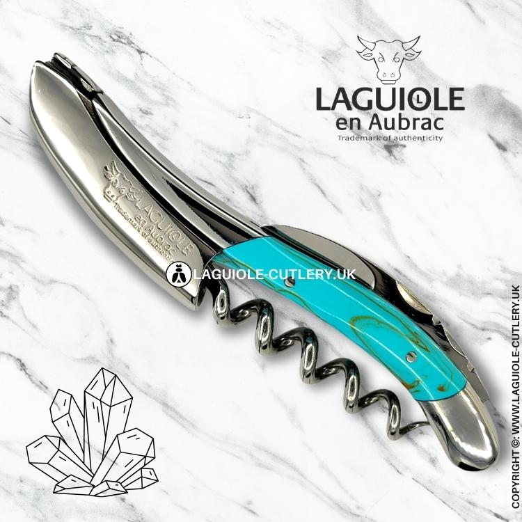 laguiole sommelier corkscrew turquoise stone
