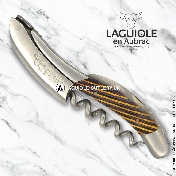 laguiole waiter's corkscrew yellow colorwave