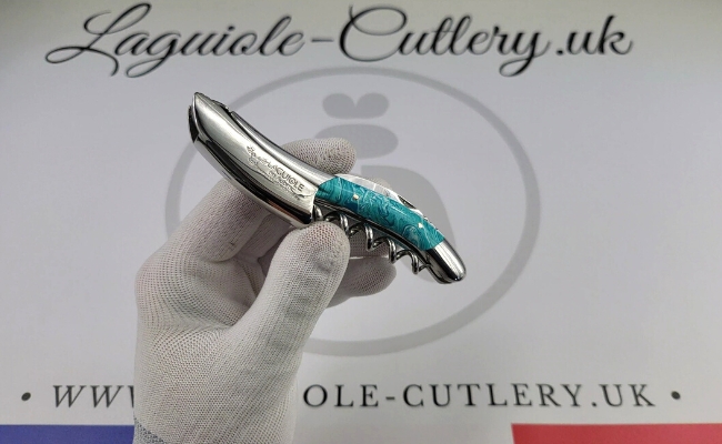 laguiole sommelier corkscrew turquoise stone