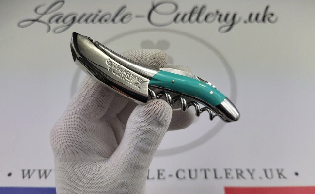 laguiole sommelier corkscrew turquoise stone