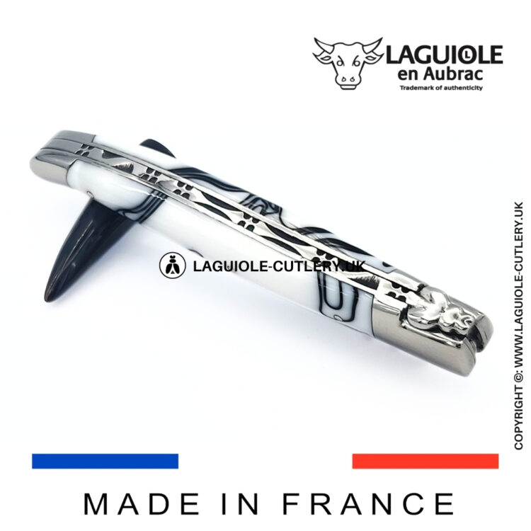 laguiole pocket knife white acrylic