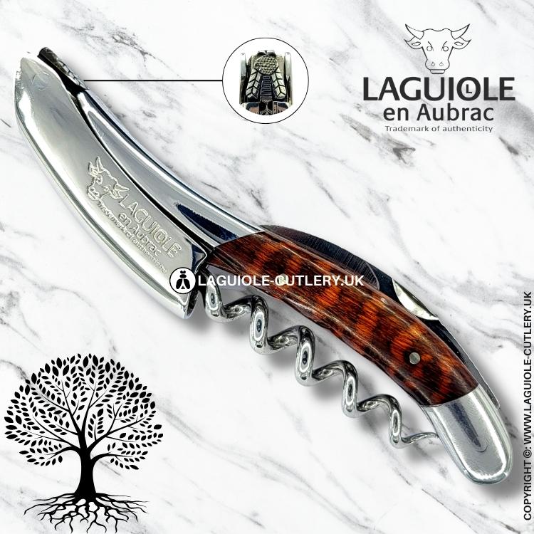 laguiole waiter's corkscrew crafted bee edition snekewood