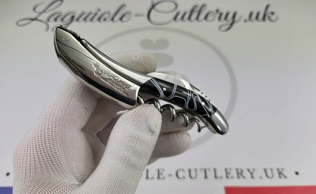 laguiole sommelier corkscrew black marshmallow
