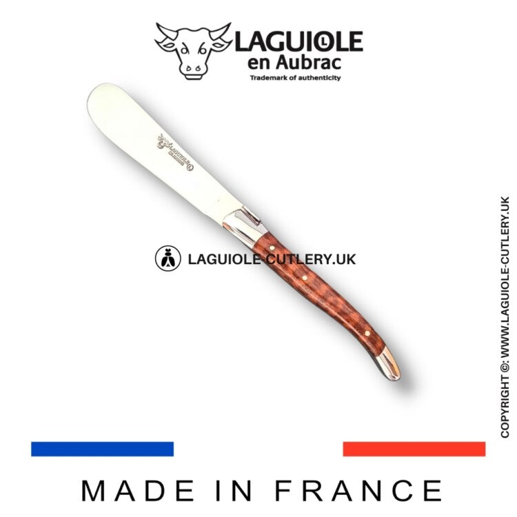 laguiole butter knife snakewood handle