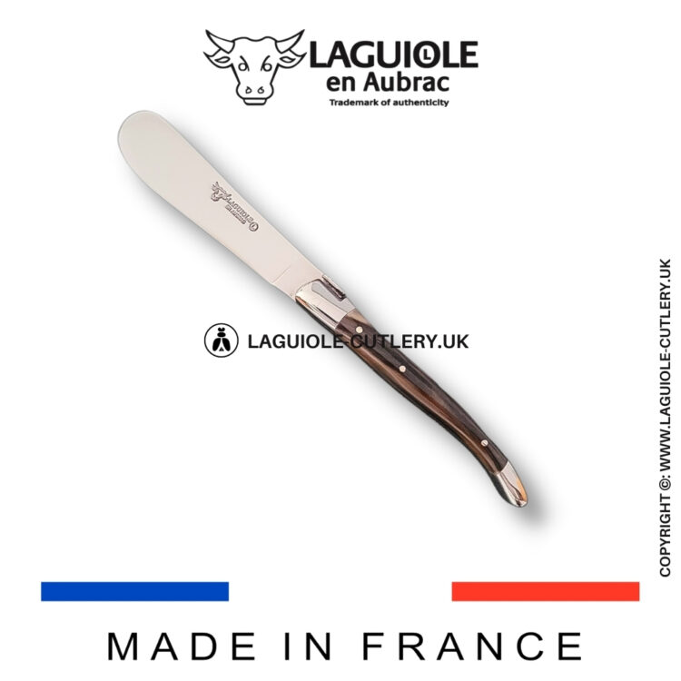 laguiole butter knife zebu horn tip handle