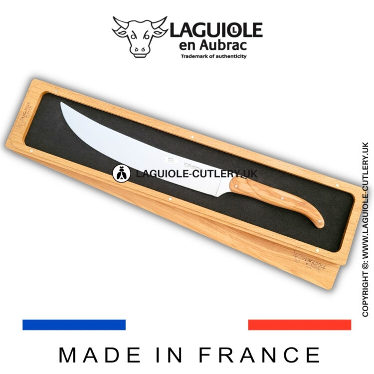 laguiole champagne saber olivewood