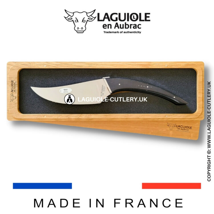 the buron: laguiole cheese knife ebony wood