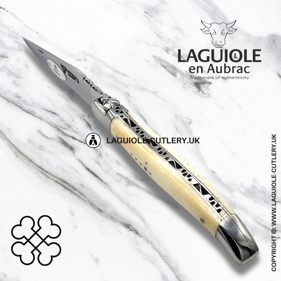 laguiole en aubrac pocket knife cattle bone