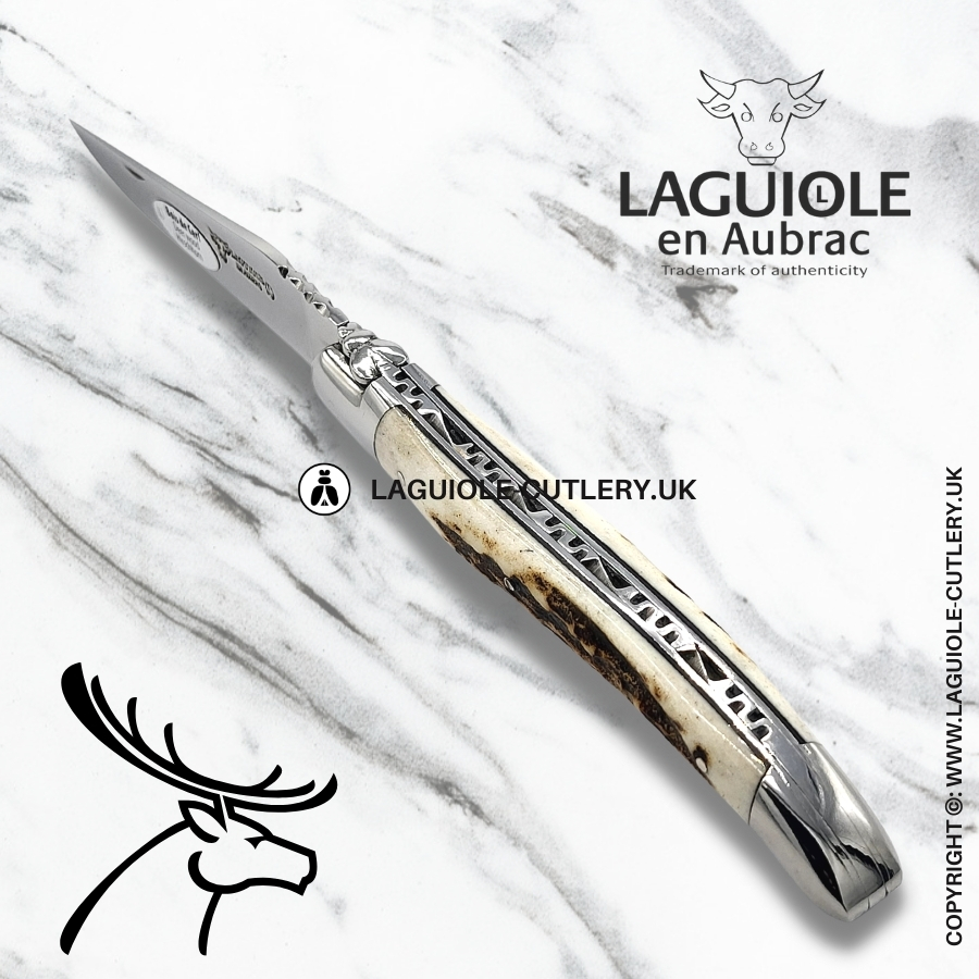 laguiole en aubrac pocket knife stag horn