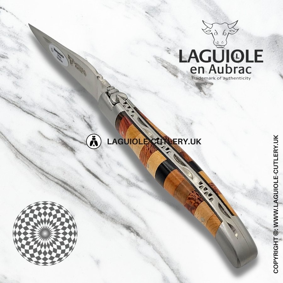 laguiole en aubrac pocket knife woodstock satin