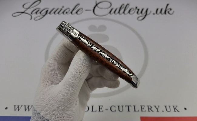 laguiole pocket knife fleur de lis bee snakewood video