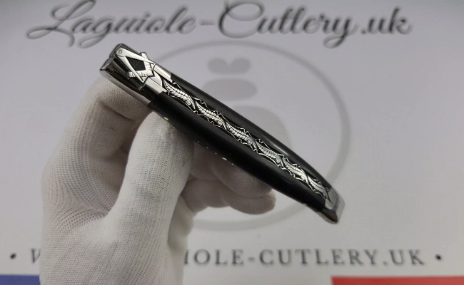 laguiole pocket knife freemason bee ebony wood video