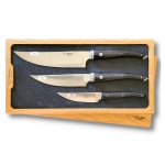 3 piece laguiole kitchen knives set gourmet