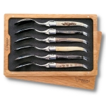 6 piece laguiole table spoons 6 miixed horns