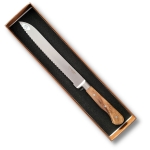 bread knife walnut wood