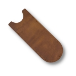 brown leather sleeve for pocket knives