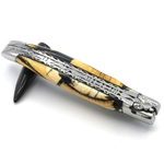 laguiole knife double plates nougatine mammoth