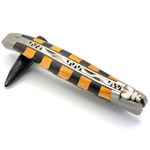 laguiole knife olive and ebony wood mixed