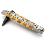 laguiole knife walnut and juniper wood mixed