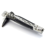 laguiole knife with corkscrew ebony wood