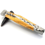 laguiole knife with corkscrew olive wood