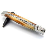 laguiole pocket knife horn tip handle